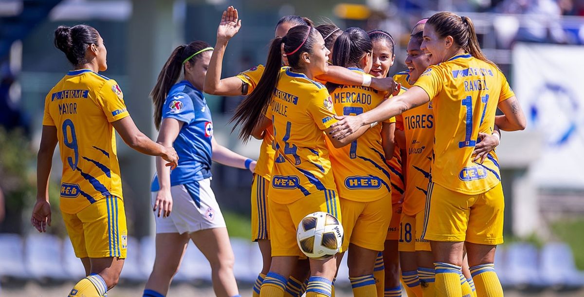 liga mx femenil tigres goleó 4 0 a cruz azul y acaricia la semifinales