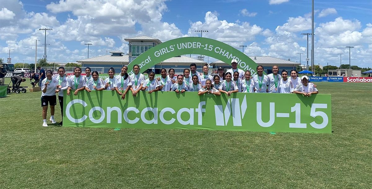 Concacaf Tri Femenil Sub 15 goleó 50 a República Dominicana y terminó