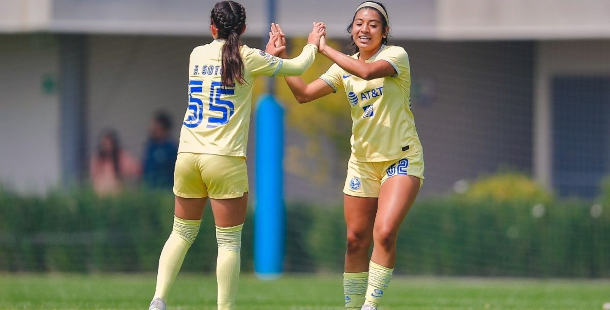 América Femenil Sub 18 goleó 51 a Bravas en la categoría