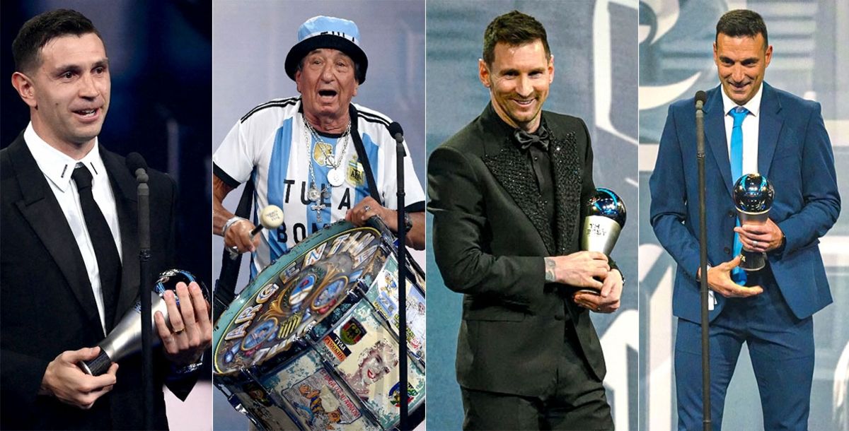 The Best Argentina Arrasó En La Premiación De La Fifa Con Messi Dibu Martínez Scaloni Y La 6791