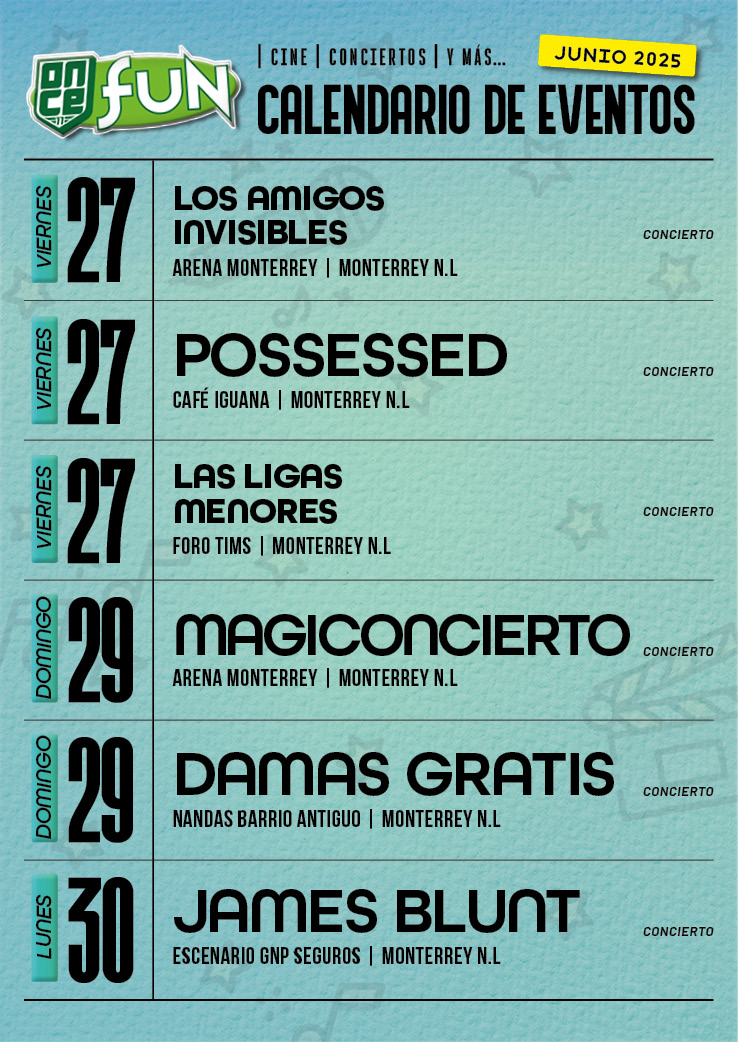 Agenda de eventos ONCE